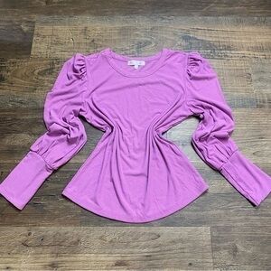 Kontrol Ruched Long-Sleeve Top Large